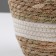 Kashpo wicker "Tanzania", 15.5x15.5x13.5 cm, natural, white