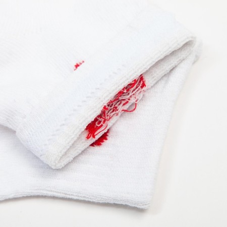 Women's socks, "heart" white color, rr 23-25-3