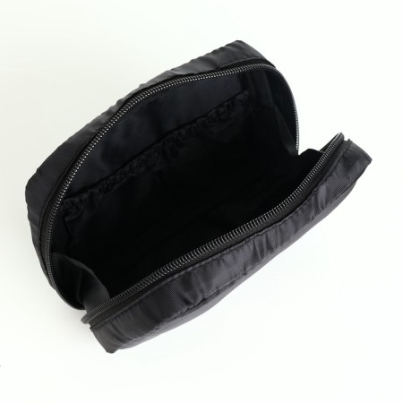 Cosmetic bag Dor units, 16*6*10.5, lightning department, lining, n/pocket, black-4