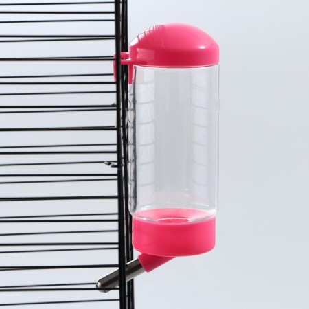Drill for a cage, 400 ml, 9 x 6 x 20 cm, pink-2