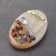 Magnet "Spoon of Zagrebushka", Selenite, Metal, Minerals, 5.1 x 3.5 cm