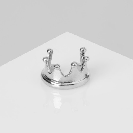 Earring "Kaff" Crown, color silver-1