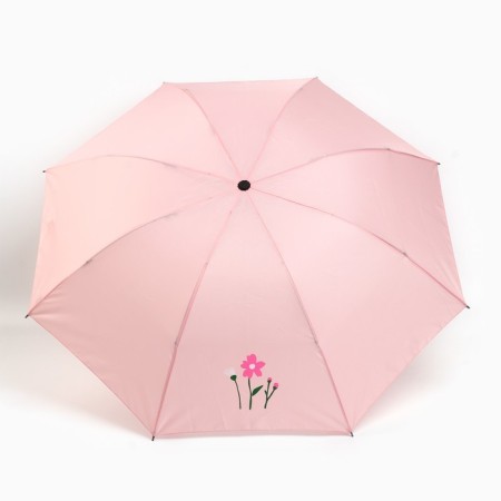 Mechanical female umbrella, 8 knitting needles, d = 95, pink minimalism-1