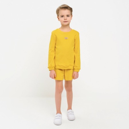 Kidsa (sweatshirt, shorts) minku, yellow color, height 116 cm-1