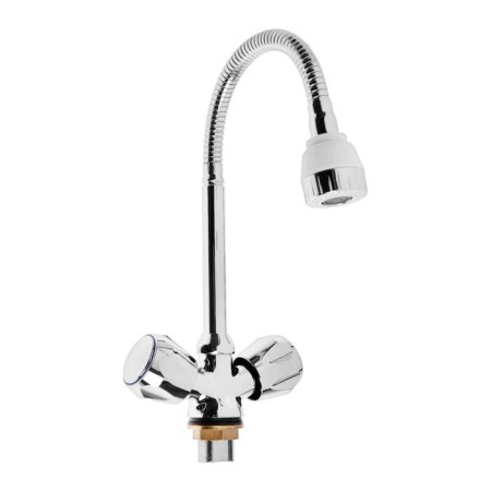 Kitchen mixer "TsS-SM" EM902044, two-wound, on a nut, flexible surge, chromium-3