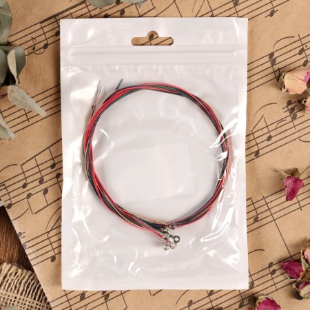 Strings for the acoustic guitar of Music Life 6 pcs., Multi -colored-3