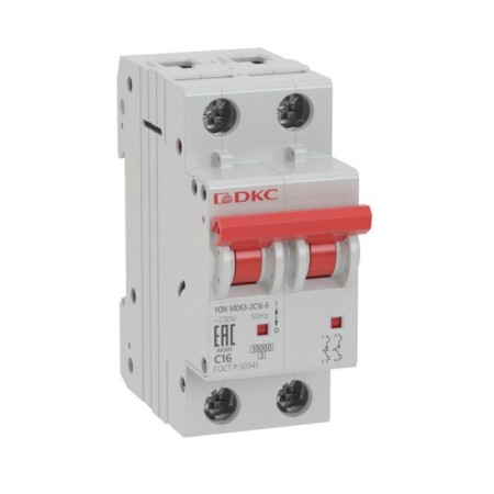 Automatic circuit breaker Yon MD63-2C16-6 2P, 16A, 6ka