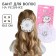 Graduation. Bant for hair on elastic band, white, 10.5 cm, kitty Marie