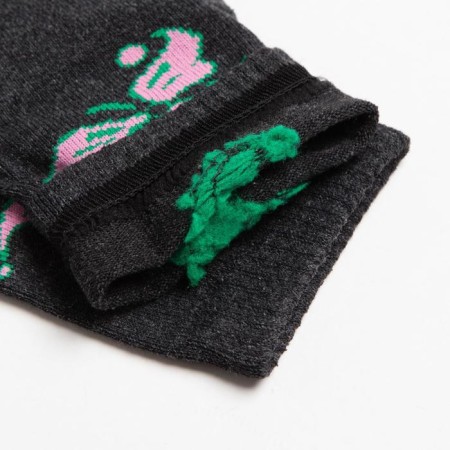 Women's socks with a terry follow, the color is gray, size 25-2