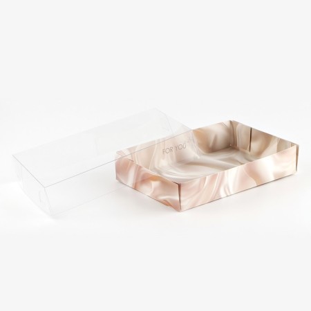 Confectionery packaging, Makarun box with PVC lid, for you, 17 x 12 x 3 cm-2