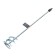 Mixer for paints and plaster mixtures of the tundra, galvanized, hexagonal, 60 x 8 x 400 mm
