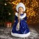 Snow Maiden "in a blue fur coat and kokoshnik" 17x35 cm