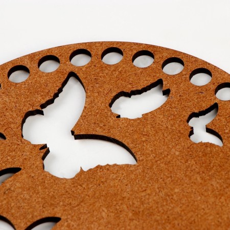 Donyshko for knitting Carved "Butterflies", circle 15 cm, HDF 3 mm-5