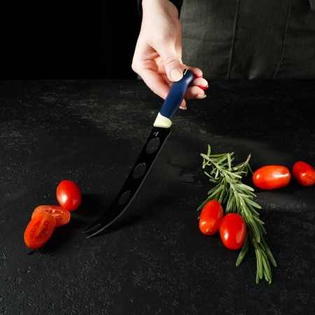 The cheese knife "Straip", blade 15 cm, blue-4