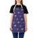 Apron of a kitchen with a photo print "Cunning Moon and Month", adjustable, size OS