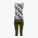 Female set (T -shirt, Bridges), Khaki color, size 44