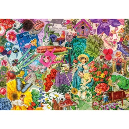 Puzzle "Happy gardening", 1000 elements-1