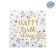 Paper napkins “Happy birthday”, 33x33 cm, set 20 pcs., White color