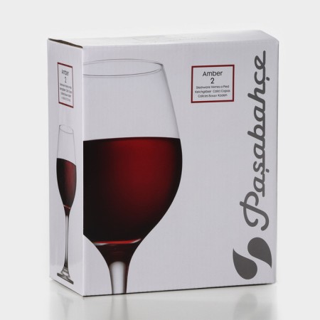 A set of glass glasses for the wine "Ambert", 365 ml, 2 pcs-6