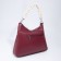 Bag-bag, lightning department, 3 outer pockets, long belt, burgundy color