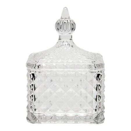 Glass box with a lid, 80 × 80 × 115 mm, the color is transparent-1