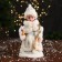 Snow Maiden "Fluffy fur coat with a bow and a flashlight" moves, 30x14 cm, white