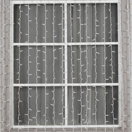 Garland "curtain" 2 x 6 m, IP65, UMS, white thread rubber, 1440 LED, white glow, 220 V-2