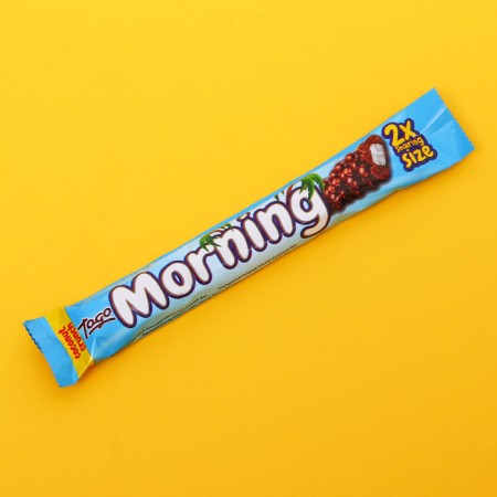 Baton "Morning", covered with milk chocolate with air cereals, with coconut, 50 g-1