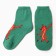 Women's socks "Dancing Dragon", green color, size 36-40