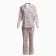 Pajama New Year's Women's kaftan bunny, gray color, size 40-42