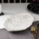Dice dish of the Golden Leaf, 30 × 18 × 2 cm, white color