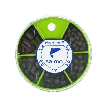 Sinker Salmo Extra Soft, set No. 1 Small, 5 sections, 0.3-1.2 g, 60 g