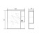 Cabinet-mirror "Dakota 60" Right 15 cm x 60 cm x 81cm