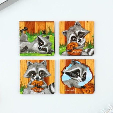 Magnetic bookmarks for books "with cookies are more interesting", 4 pcs-3