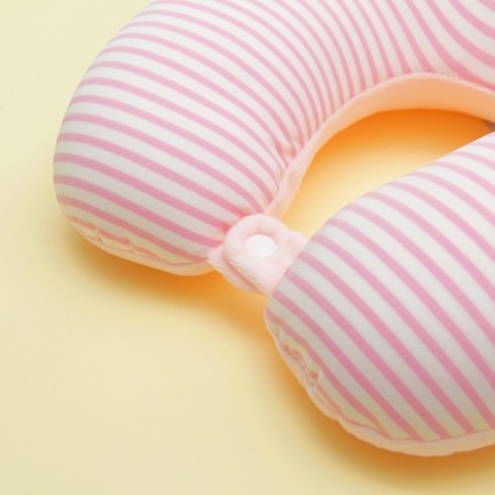 Soft antistress toy "Street", a headrest with a rivet, the color is pink-2