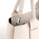 Women's bag with lightning, textura, average size, white color