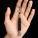 A keychain - a launcher for a knife "Runa Algiz" from a paracord, black, 13 cm