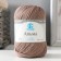 Yarn "Alma" 100% cotton 170m/50g (101 cappuccino)