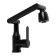 Kitchen mixer Zein Z3705, adjustable spout 25 cm high, aerator 2 modes, black