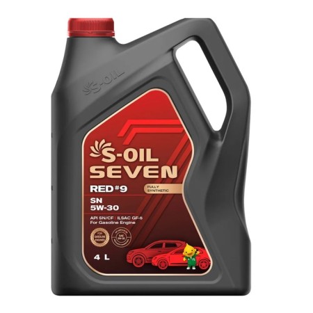 Car oil S-OIL 7 Red #9 SN 5W-30 synthetics, 4 liters