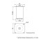 Furniture support 42x80 (5100), adjustable, metal