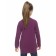 Sweep for girls, height 110 cm, purple color
