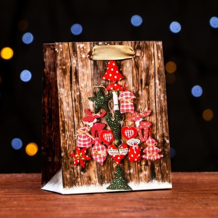 Laminated "New Year assortment" 11.5 x 14.5 x 6 cm laminate