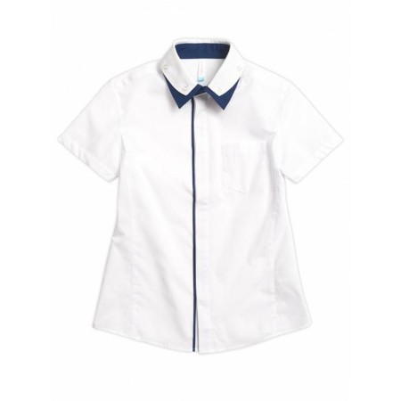 Short -sleeve shirt for Pelican boy, height 152 cm, white color-2