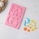 Mold "Star Night", silicone, 19.5 × 12.2 × 0.9 cm, pink color