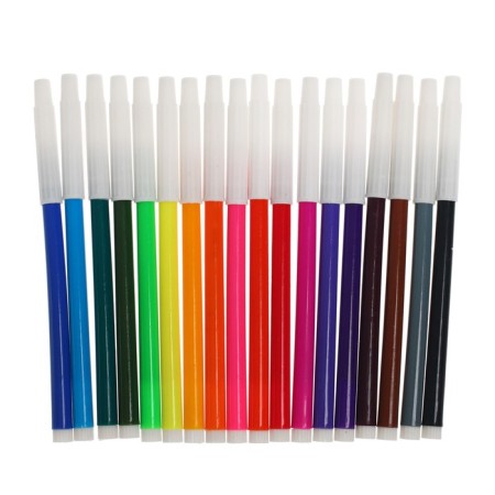 Felt -tip pens, 18 flowers, non -premised cap-7