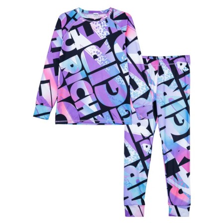 Thermal complex for girls: trousers, sweatshirt, height 146 cm-5