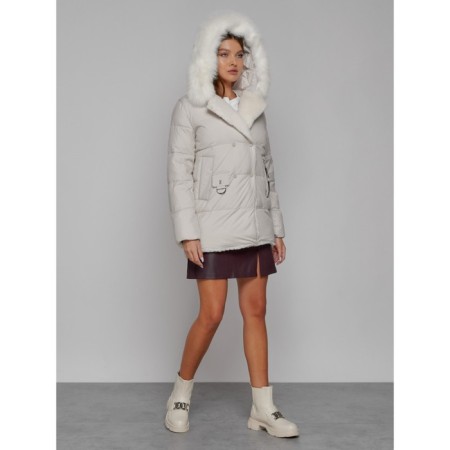 Winter jacket, size 50, beige color-5