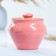 A hot pot with a Vyatka lid 0.6l, pink