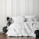 Bedspread with pillowcases "onions", size 230x250 cm, white color